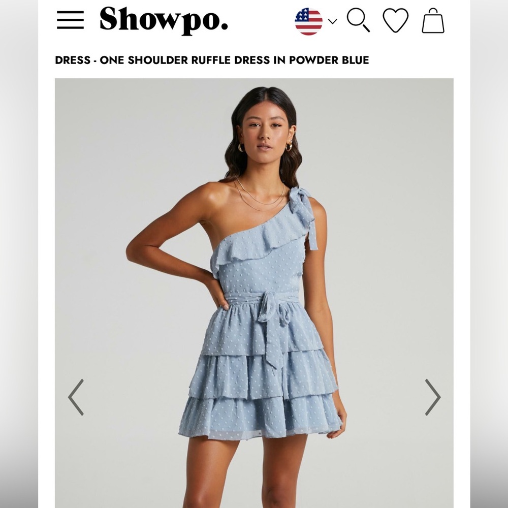 Showpo blue mini dress